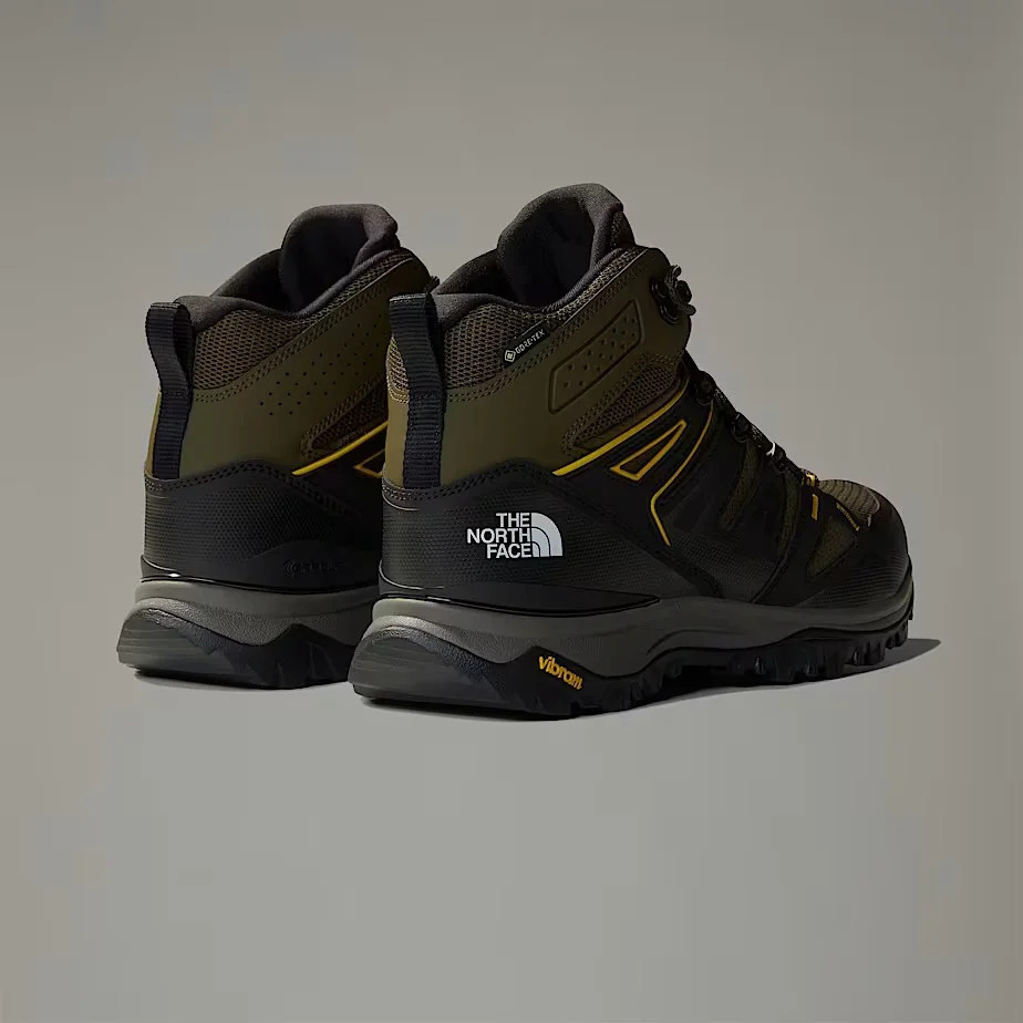 Men's Taupe Green Hedgehog Mid Gore-Tex Hiking Boots The North Face NF0A8AAA-BQW1
