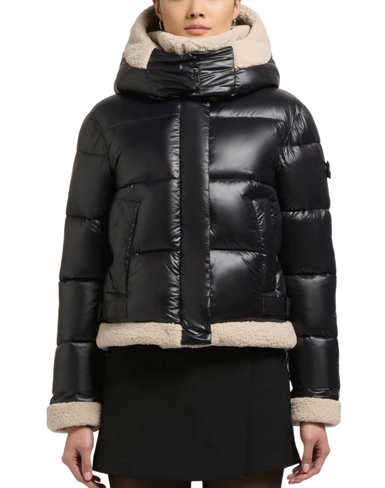 Women's Black Nessie 3 Jacket Khujo KJ1295JK263-BLACK