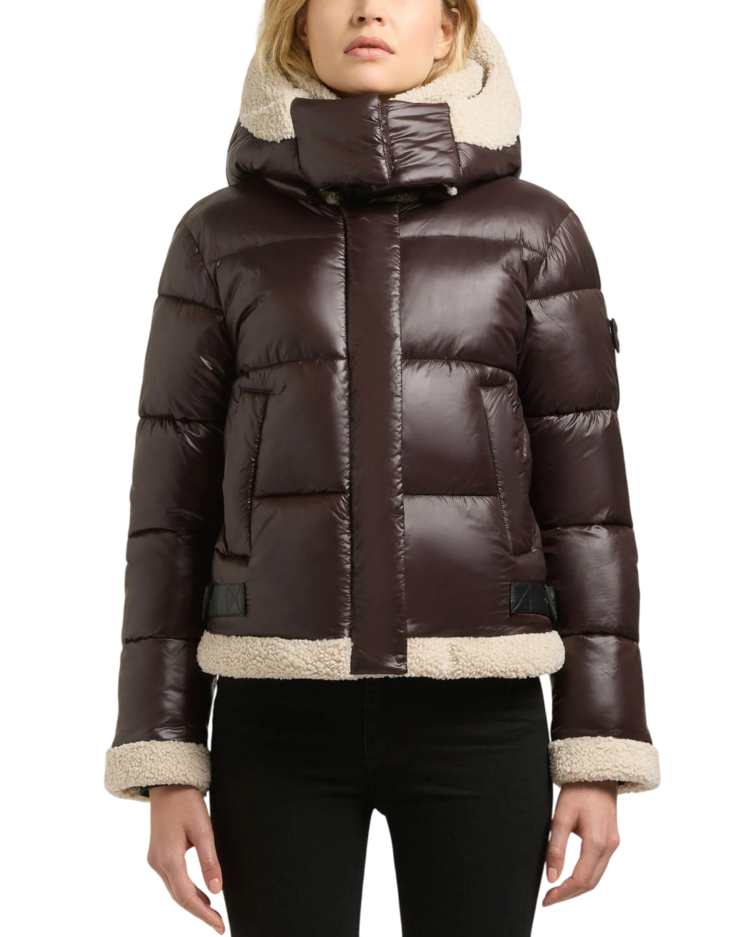Women's Brown Nessie 3 Jacket Khujo KJ1295JK263-CHO CHI