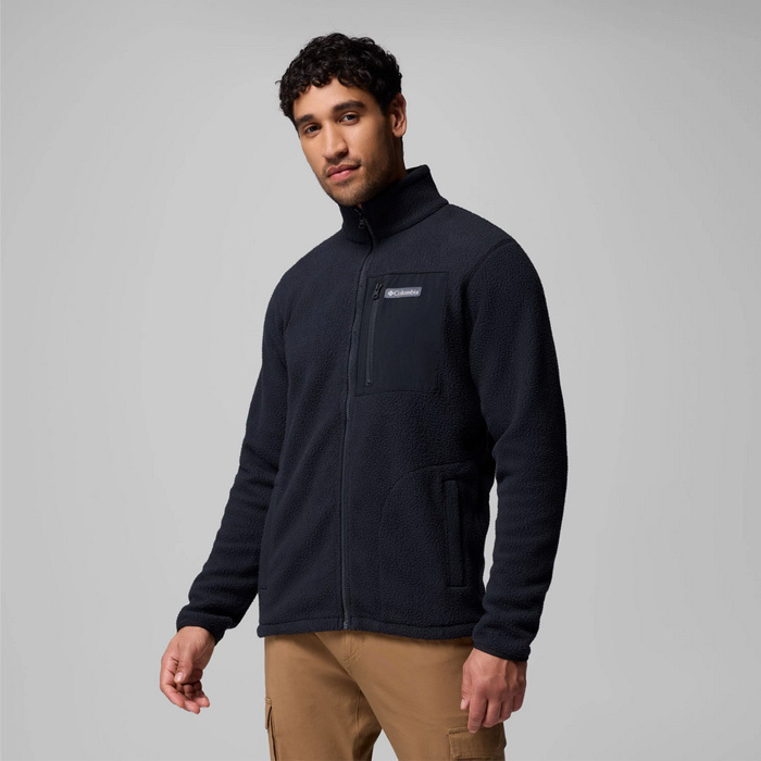 Ανδρική Jasper Ridge Pebbled Fleece Ζακέτα Μαύρη Columbia 2142421-010