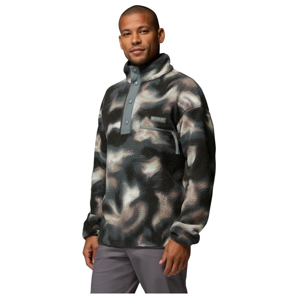 Men's Sedona Sage Dyeflow Helvetia II Printed Printed Half Snap Fleece Columbia 2098461-342