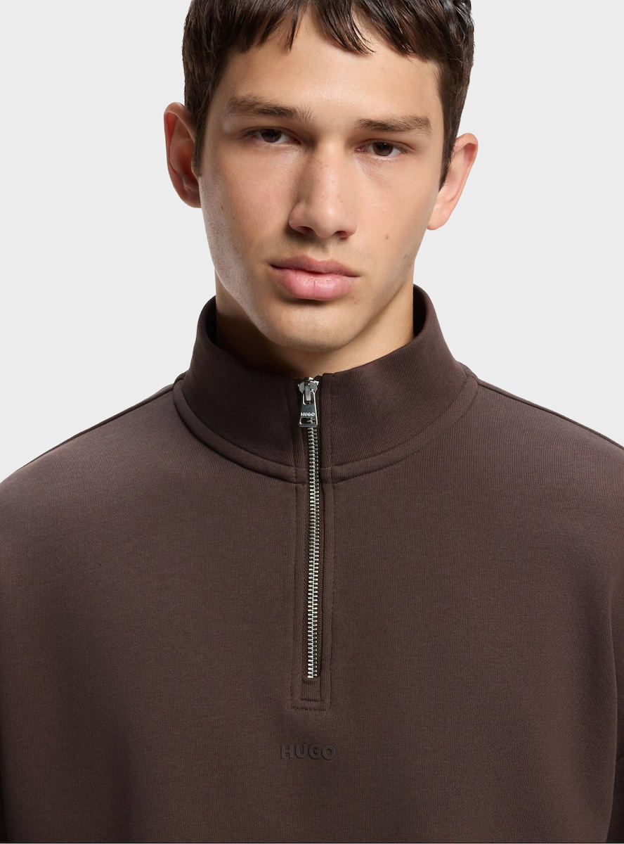 Ανδρικό Durty244 Φούτερ Καφέ HUGO 50525881-903