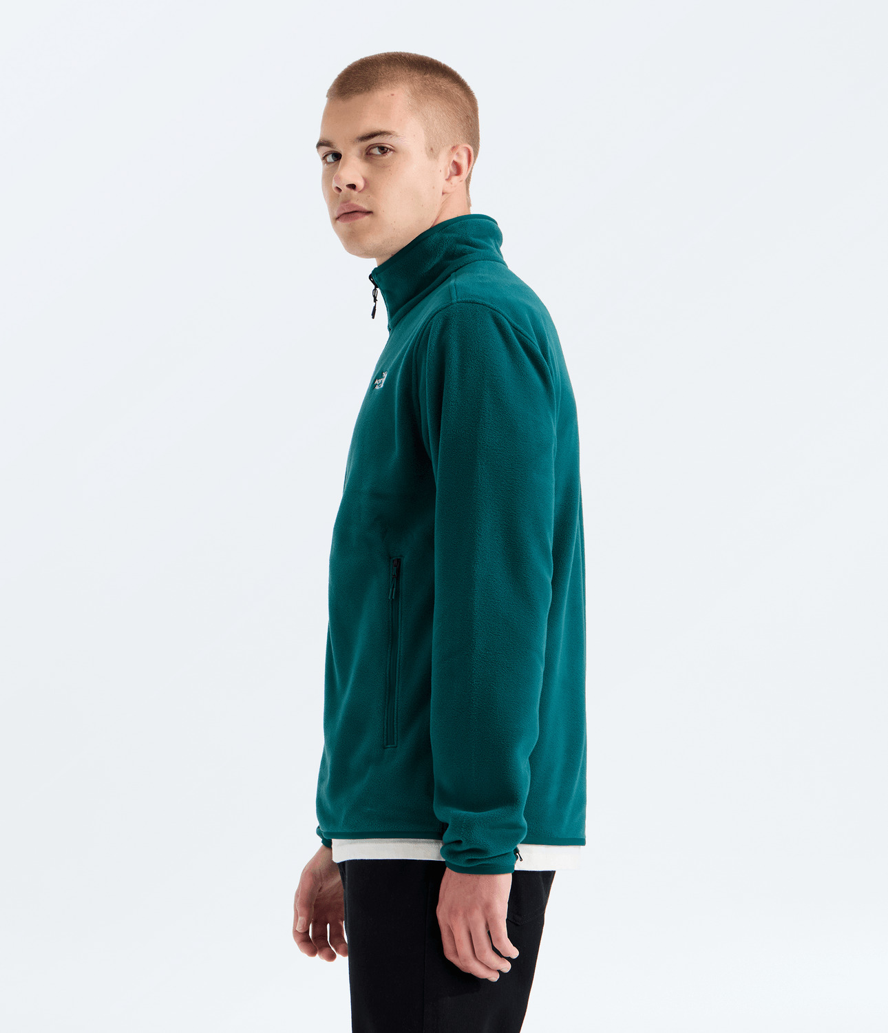 Ανδρική Glacier Fleece Ζακέτα Πετρόλ The North Face NF0A8D0R-N4J1