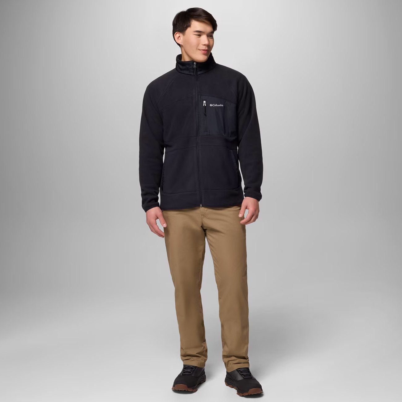 Ανδρική Fast Trek Overlay Full Zip Ζακέτα Μαύρη Columbia 2135691-010