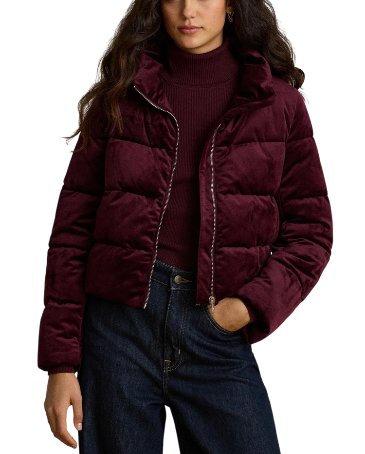 Γυναικείο Μπουφάν Μπορντό Ralph Lauren 297P23453002-RED