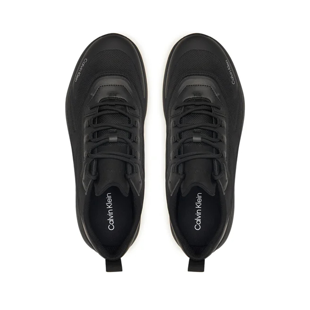 Men's Black Chunky Runner Lace Up Sneakers Calvin Klein HM0HM02224-0GJ