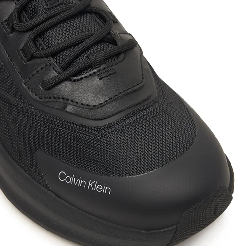 Men's Black Chunky Runner Lace Up Sneakers Calvin Klein HM0HM02224-0GJ