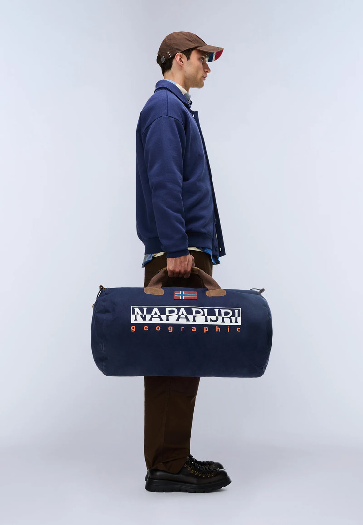 Unisex Navy Blue Bering 3 Duffle Bag Napapijri NP0A4GGM-1761