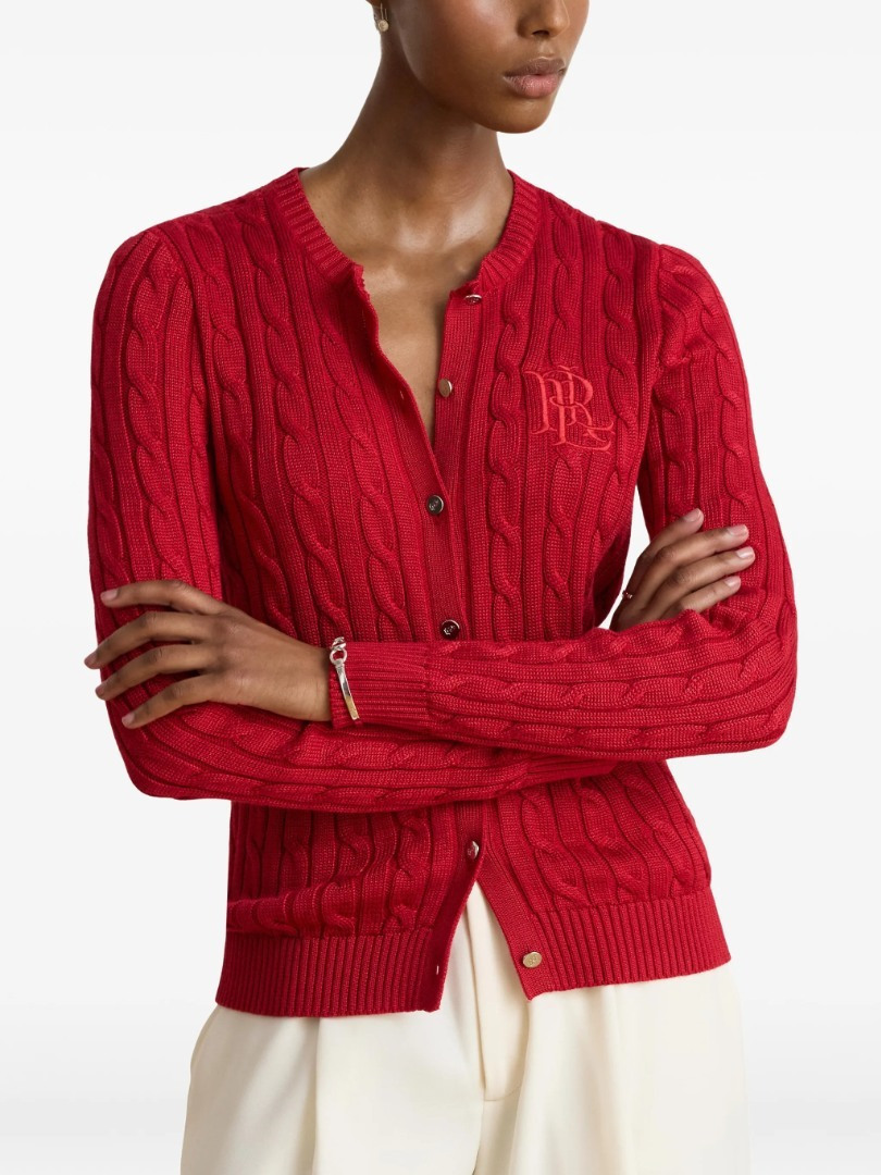 Women's Red Cardigan Ralph Lauren 200P14040503-RED