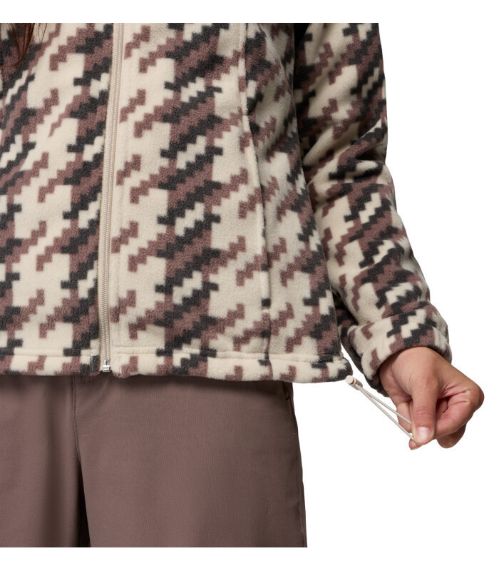 Women's Beige Benton Springs Printed Full Zip Fleece Columbia 2021771-274