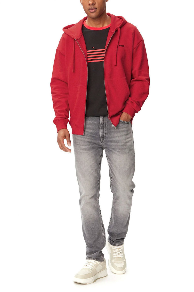 Men's Red Dapozip Sweatshirt HUGO 50548651-693