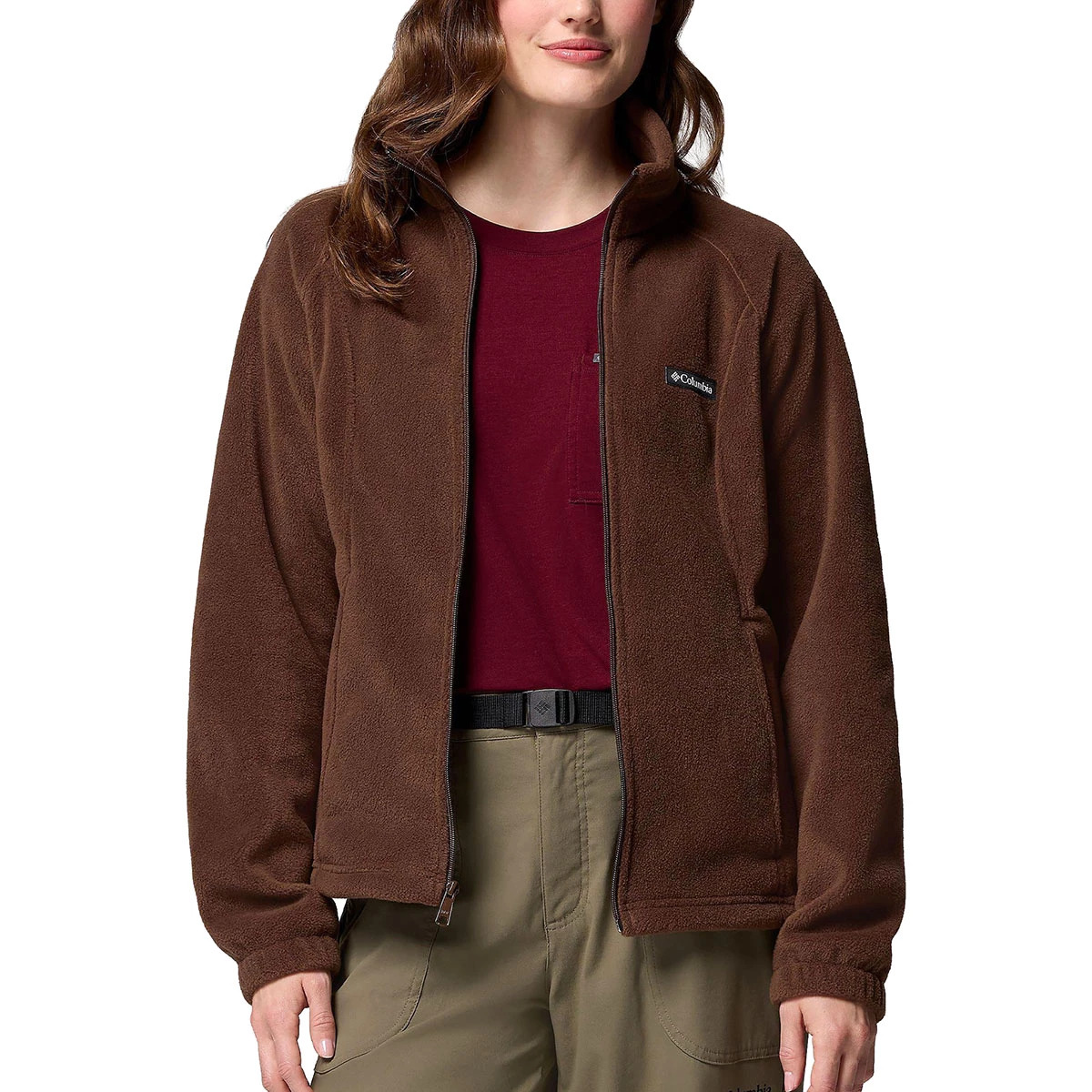 Women's Brown Benton Springs Full Zip Jacket Columbia 1372111-256