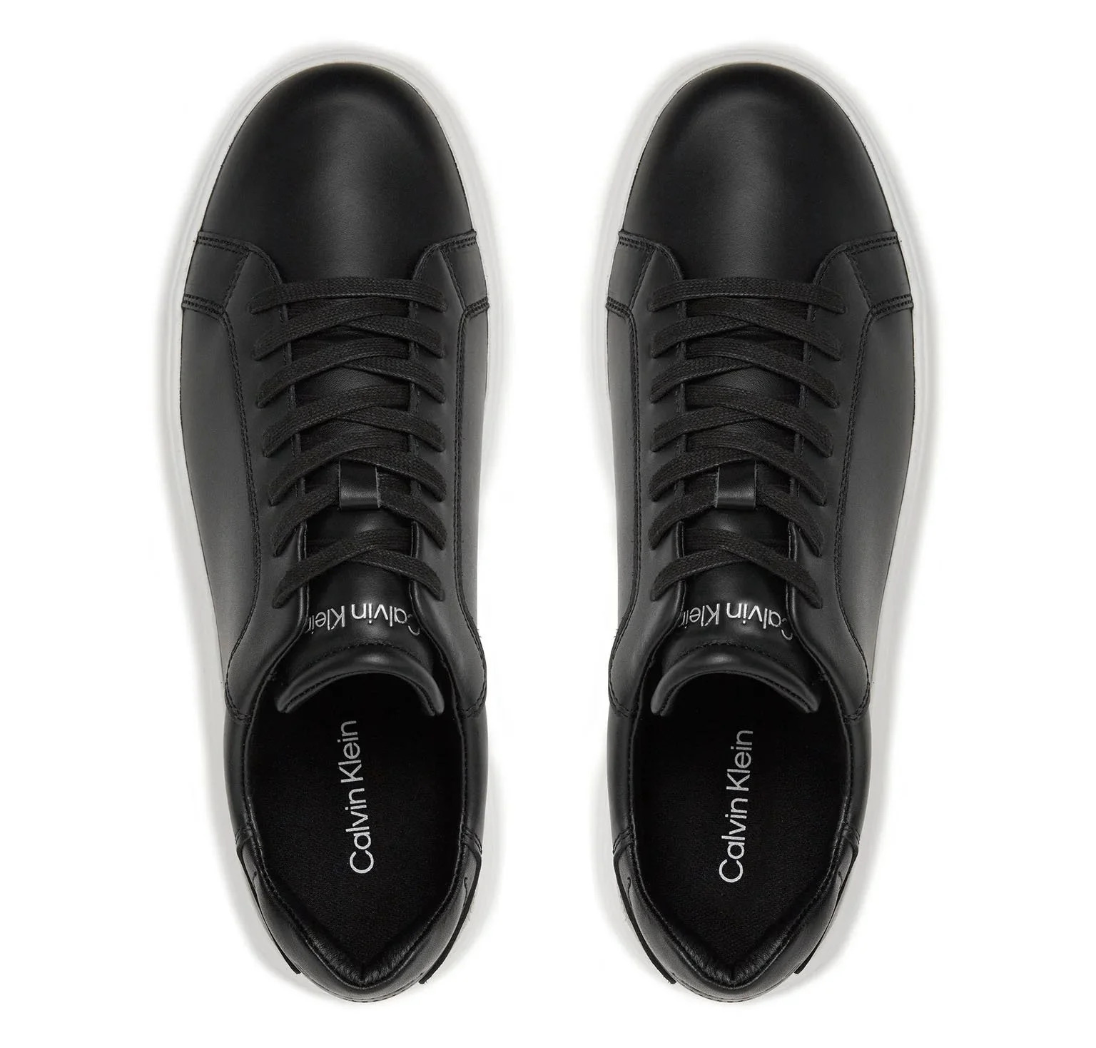 Ανδρικά Δερμάτινα Sneakers Μαύρα Calvin Klein HM0HM01016-BEH