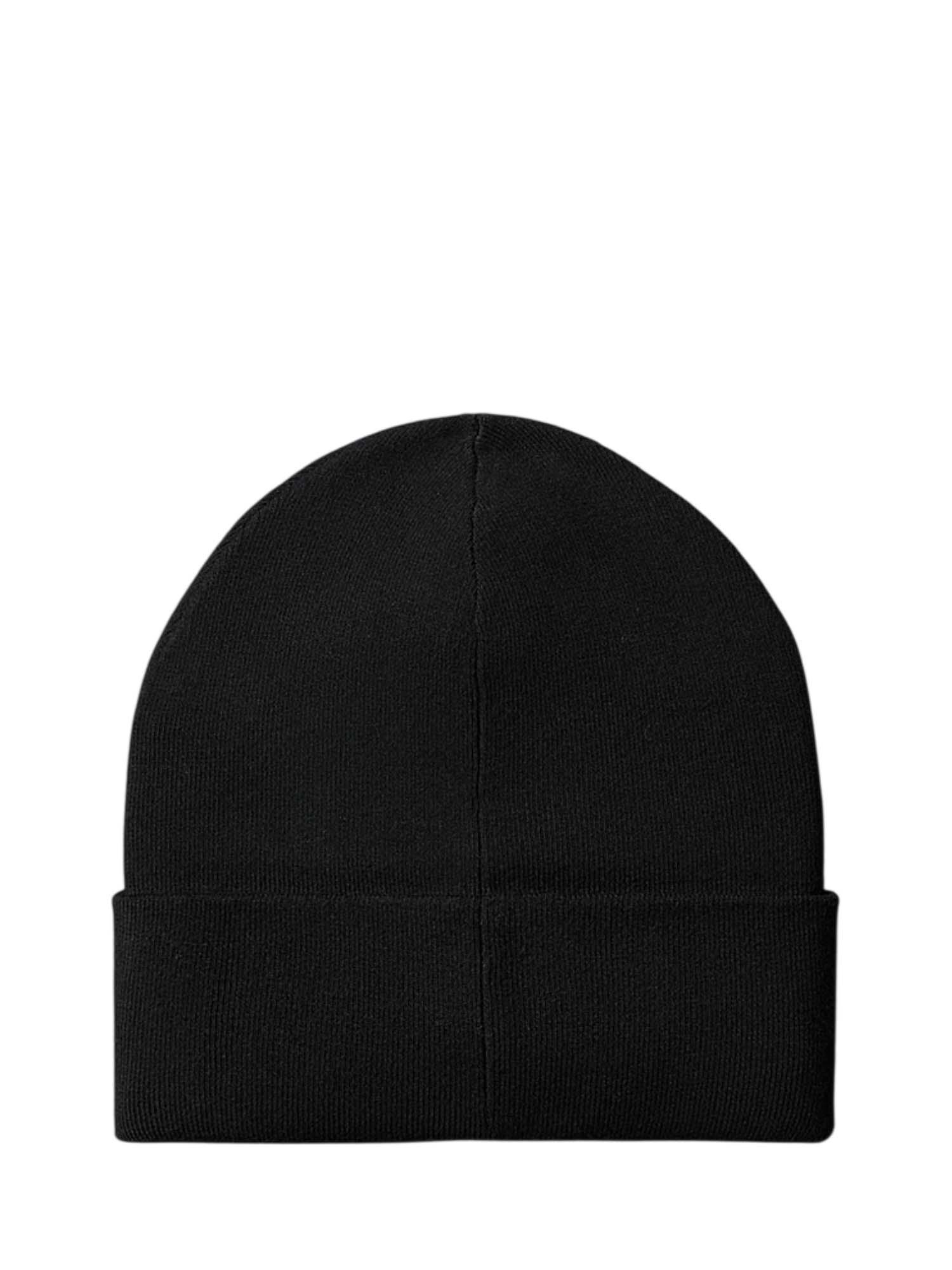 Unisex Black CK Fine Rib Beanie Calvin Klein LV04F8098G-UB1