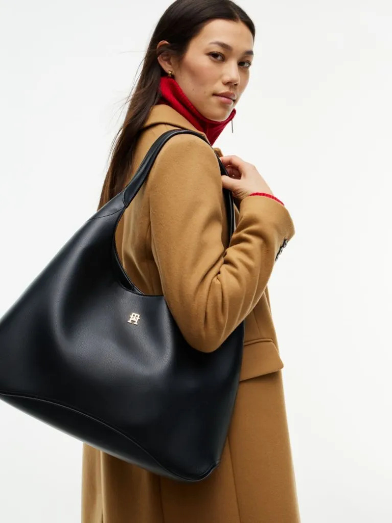 Γυναικεία Everyday Hobo Τσάντα Μαύρη Tommy Hilfiger AW0AW19187-BDS