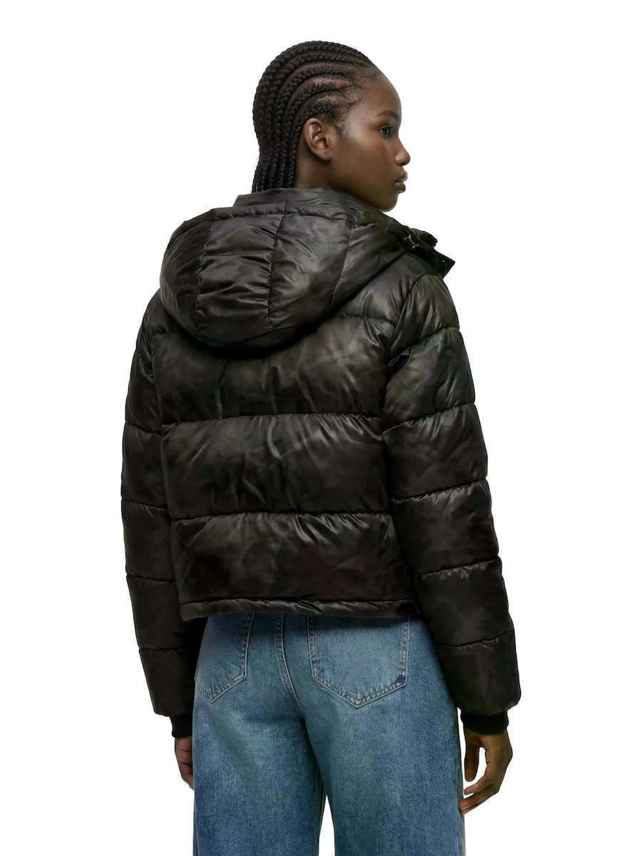 Γυναικείο Puffer Μπουφάν Μαύρο Karl Lagerfeld Jeans B4W15059-999 Black