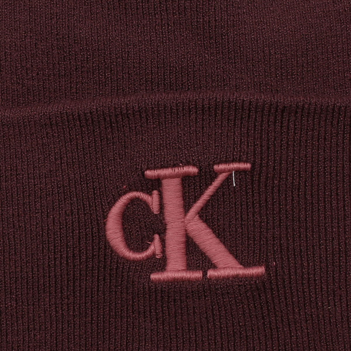Unisex Fudge CK Fine Rib Beanie Calvin Klein LV04F8098G-BAP