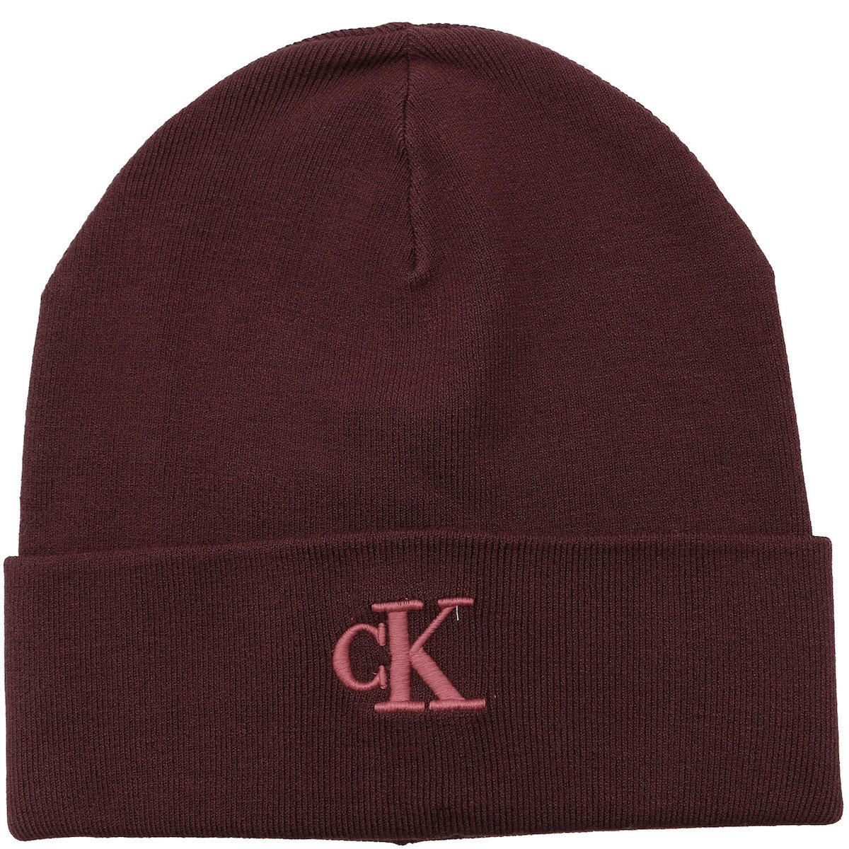 Unisex Fudge CK Fine Rib Beanie Calvin Klein LV04F8098G-BAP