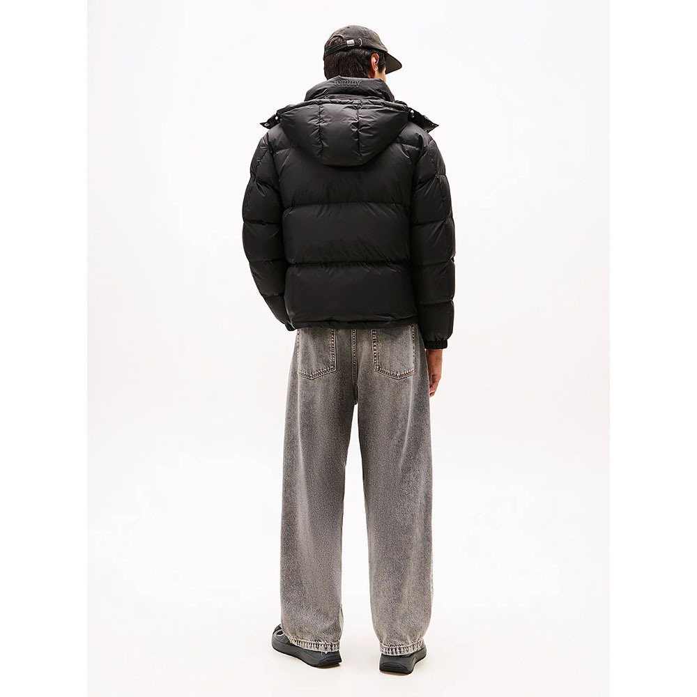 Men's Black TJM ALASKA DOWN PUFFER JACKET Tommy Jeans DM0DM22036-BDS
