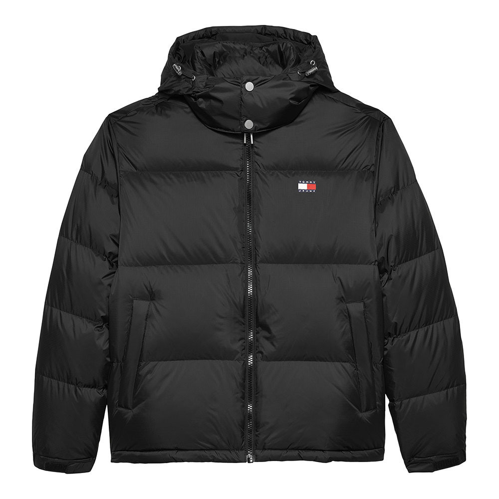 Men's Black TJM ALASKA DOWN PUFFER JACKET Tommy Jeans DM0DM22036-BDS