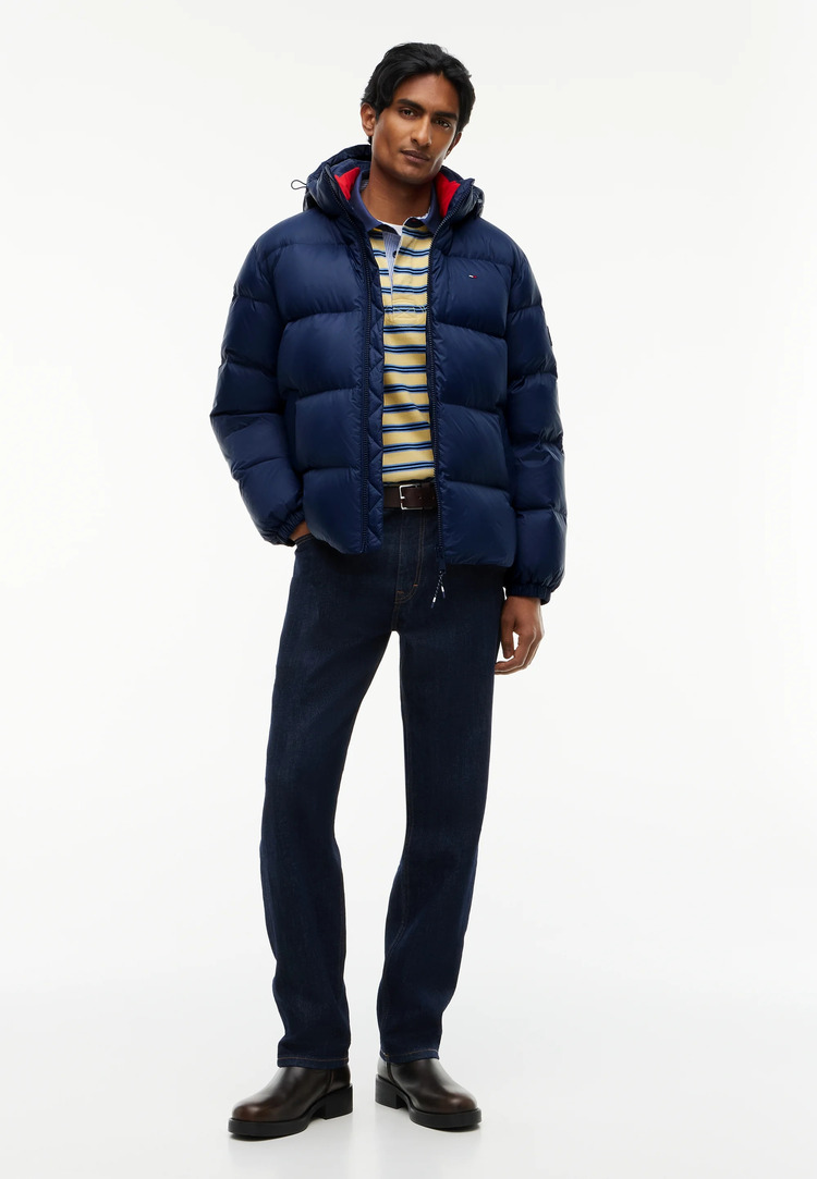 Men's Navy Blue TJM ESSENTIAL DOWN JACKET Tommy Jeans DM0DM19786-C1G