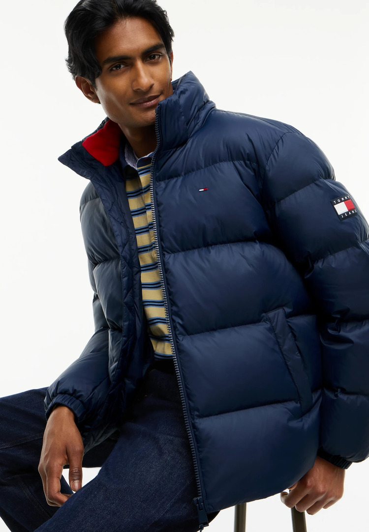 Men's Navy Blue TJM ESSENTIAL DOWN JACKET Tommy Jeans DM0DM19786-C1G