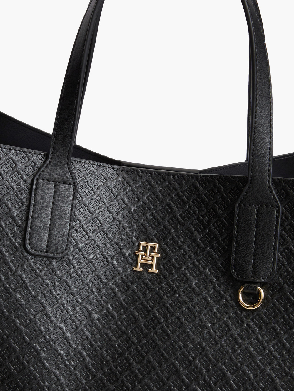 Γυναικεία Icon Satchel Τσάντα Μαύρη Tommy Hilfiger AW0AW18923-BDS