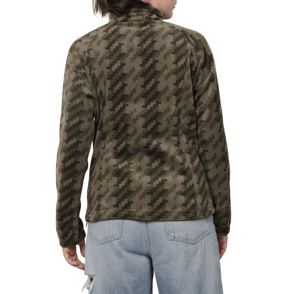 Women's Olive Green Benton Springs Printed Full Zip Fleece Columbia 2021771-397