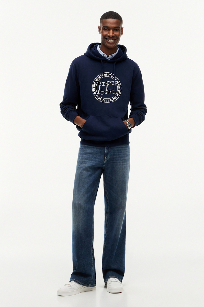 Ανδρικό Φούτερ Navy Μπλε Tommy Jeans DM0DM23579-C1G