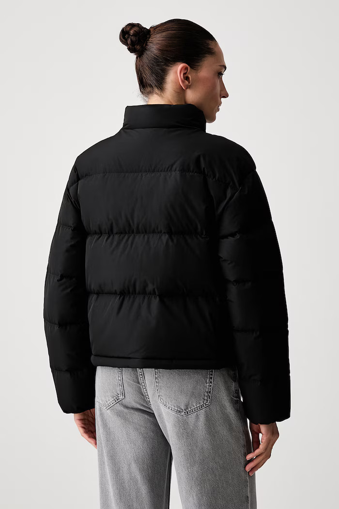 Women's Black Belted Midweight Puffer Jacket Calvin Klein LV047H507G-UB1
