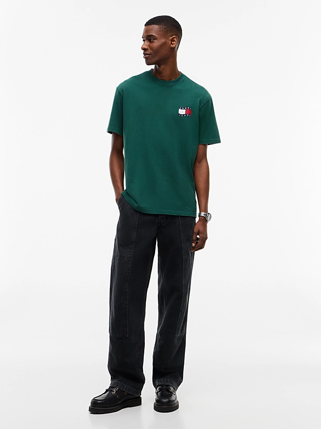 Men's Green TJM RLX WAVY FLAG TEE Tommy Jeans DM0DM23559-MBM