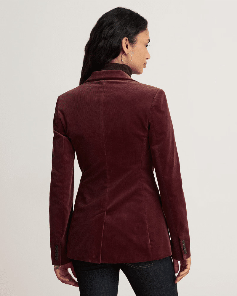 Women's Burgundy Blazer Ralph Lauren 200P14619500-RED
