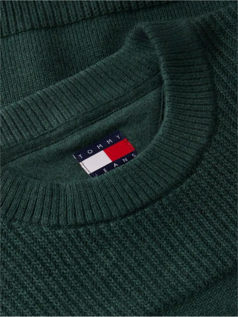 Men's Green TJM REG TEXTURED SWEATER Tommy Jeans DM0DM23571-M2Q