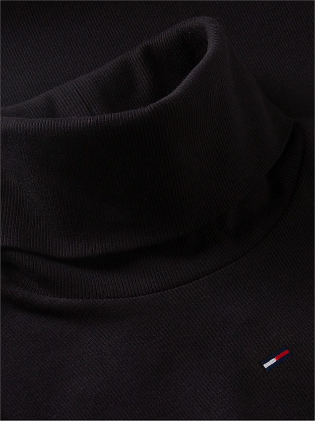 Women's Black TJW TURTLENECK  BODYCON MIDI DRESS Tommy Jeans DW0DW23320-BDS