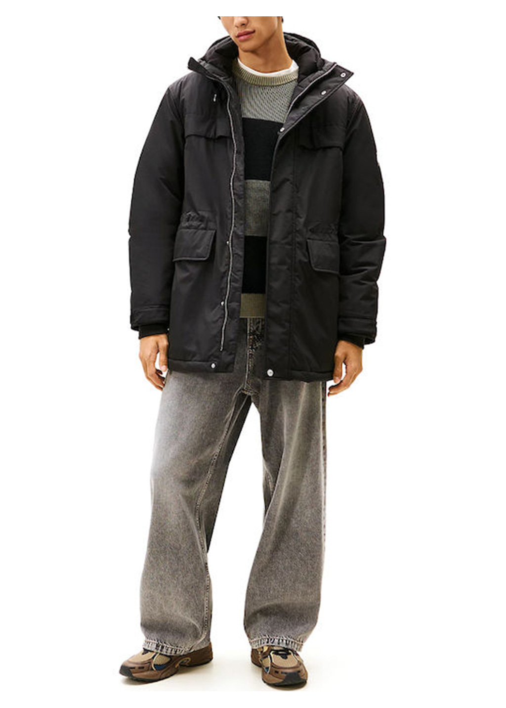 Ανδρικό Μπουφάν Μαύρο Tommy Jeans DM0DM22251-0GK