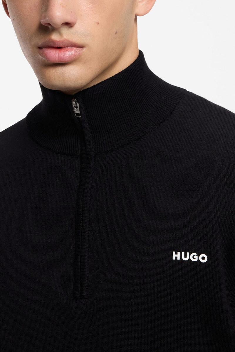 Ανδρικό San Quintus Πουλόβερ Μαύρο HUGO 50574143-001