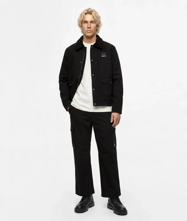 Men's Black KLJ COATED COTTON JACKET Karl Lagerfeld Jeans B4M14022-999 Black