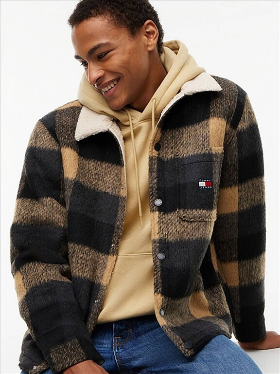Men's TJM TEDDY COLLAR BRUSHED SHACKET Tommy Jeans DM0DM23523-0MI