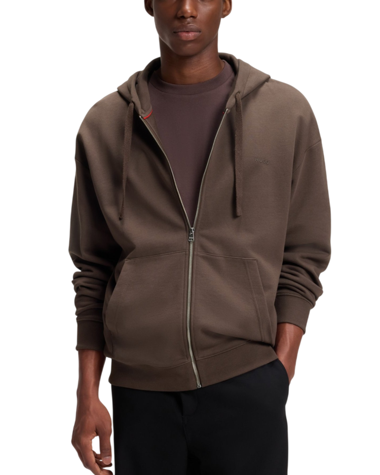 Men's Brown Dapozip Sweatshirt HUGO 50548651-903