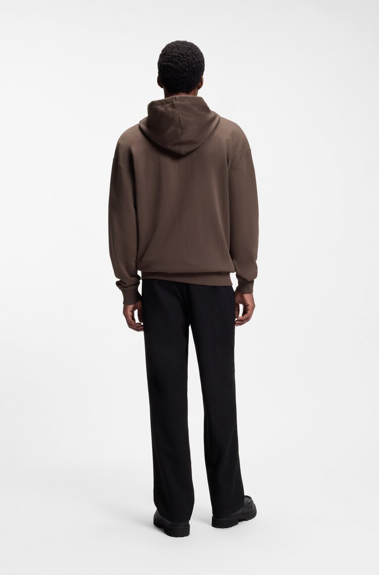 Men's Brown Dapozip Sweatshirt HUGO 50548651-903