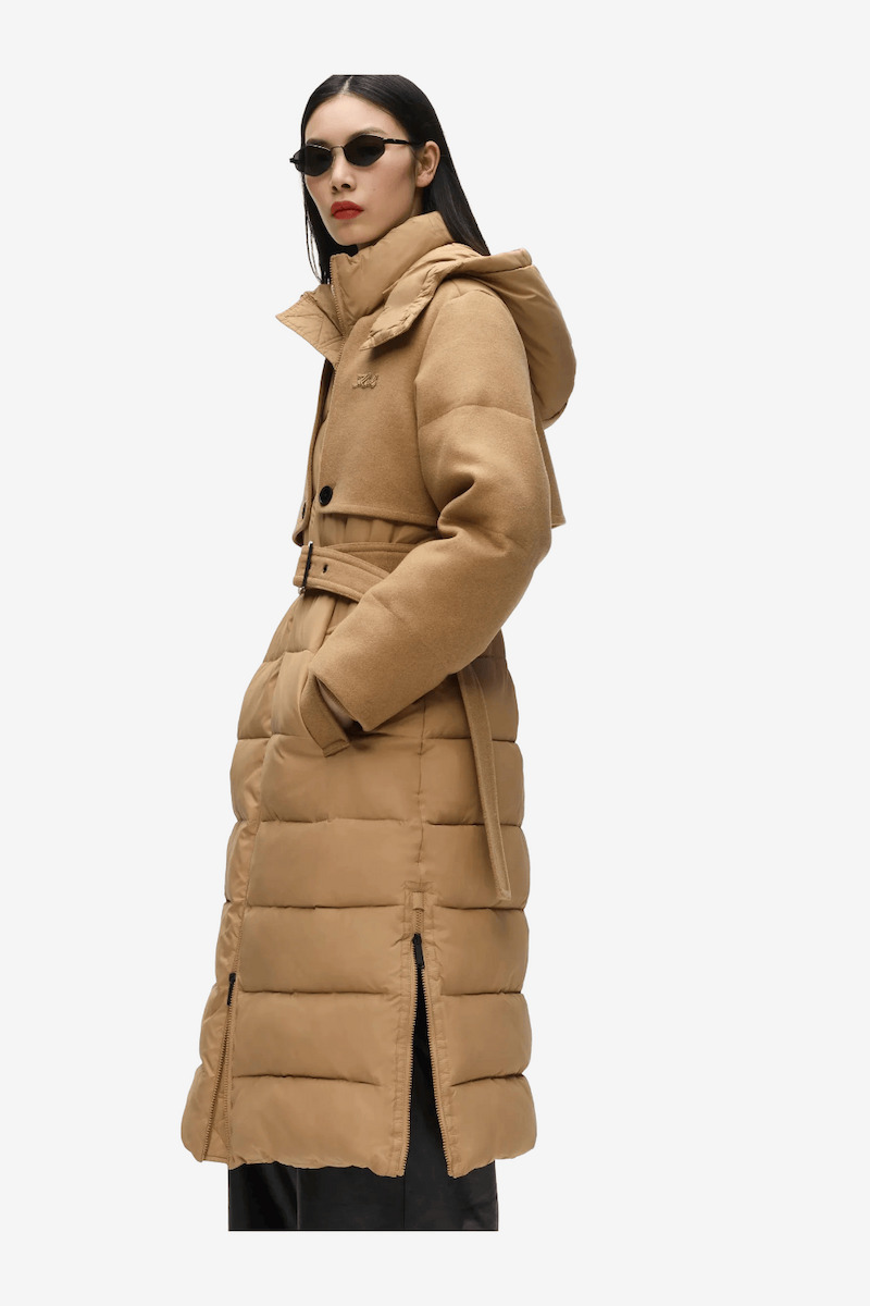 Γυναικείο Μπουφάν Καμηλό Karl Lagerfeld B4W15003-1LG Nougat