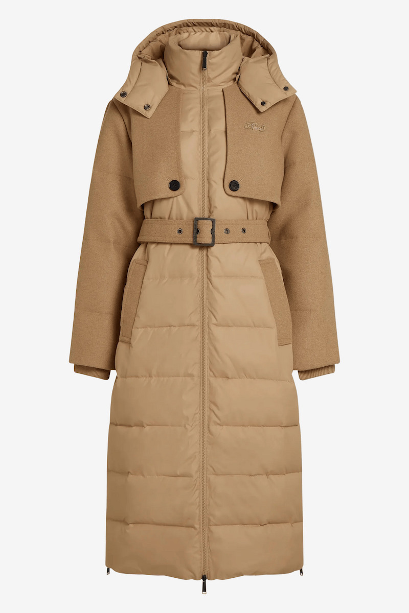 Γυναικείο Μπουφάν Καμηλό Karl Lagerfeld B4W15003-1LG Nougat