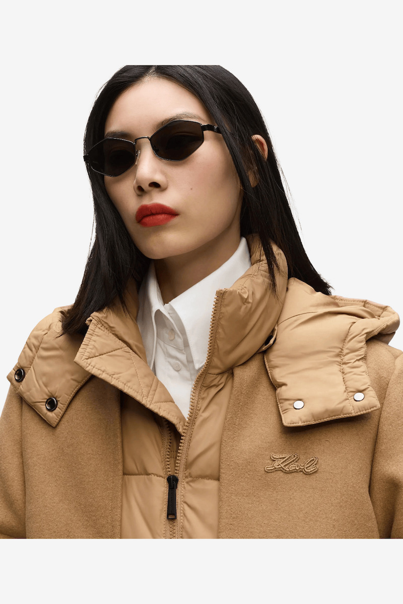 Γυναικείο Μπουφάν Καμηλό Karl Lagerfeld B4W15003-1LG Nougat