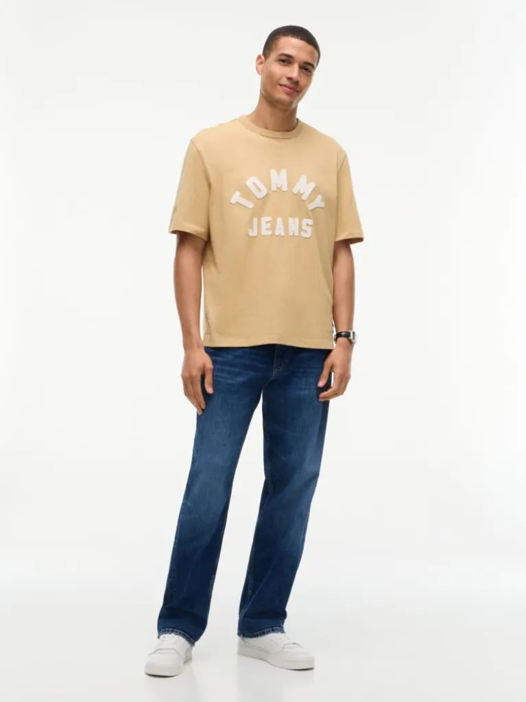 Men's Beige TJM 90'S NEW CLASSIC SS TEE Tommy Jeans DM0DM23544-ACA