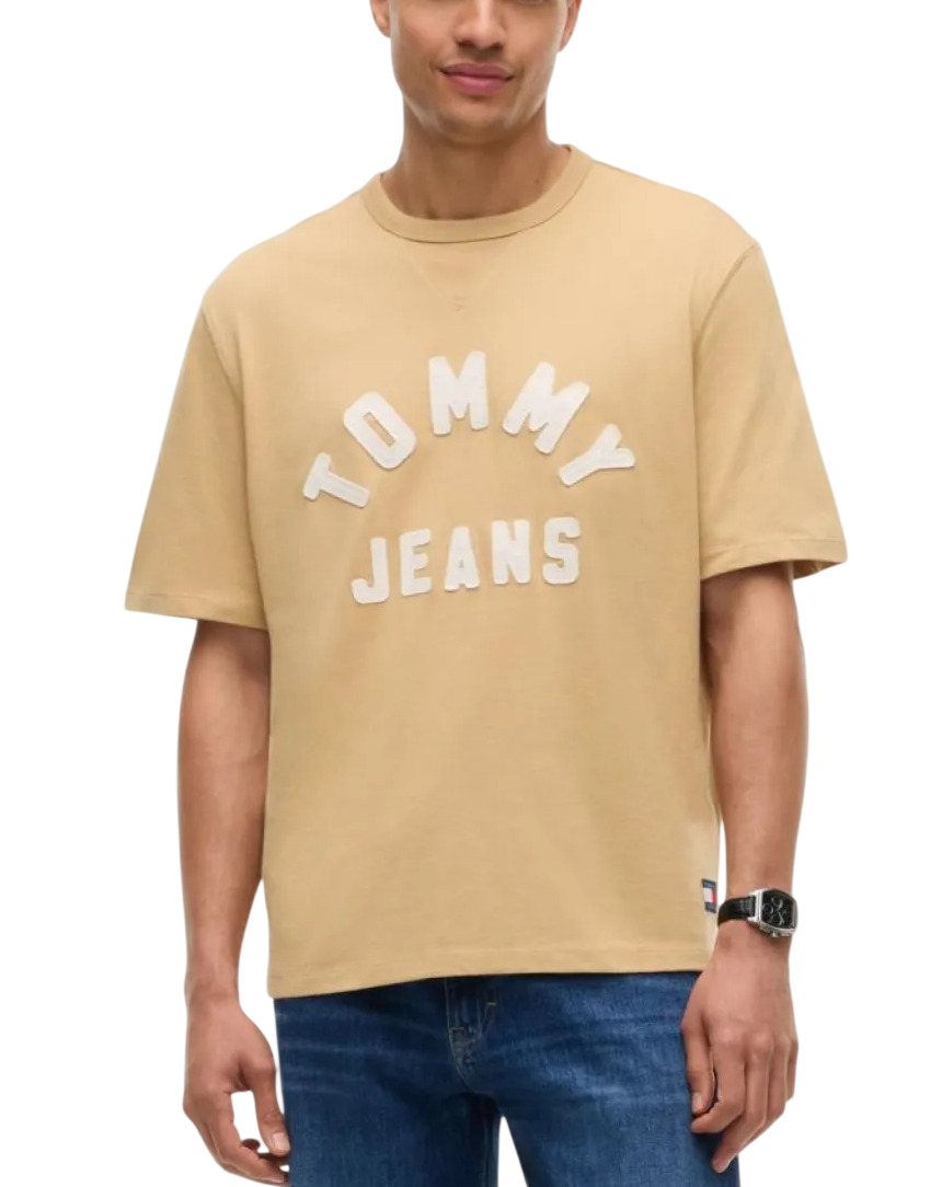 Men's Beige TJM 90'S NEW CLASSIC SS TEE Tommy Jeans DM0DM23544-ACA