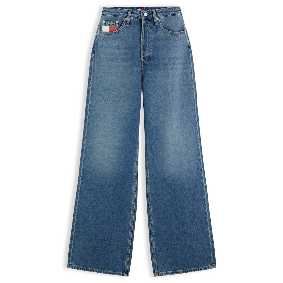 Women's Blue CLAIRE HIGH RISE WIDE DJ6035 Tommy Jeans DW0DW23188-1A5