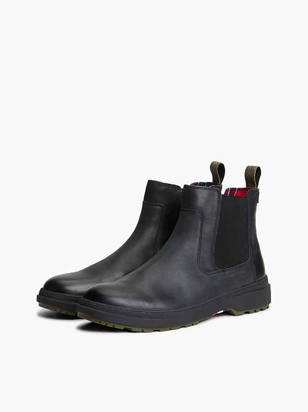 Men's Black HILFIGER OUTDOOR WARM LTH CHELSEA BOOT Tommy Hilfiger FM0FM05958-BDS
