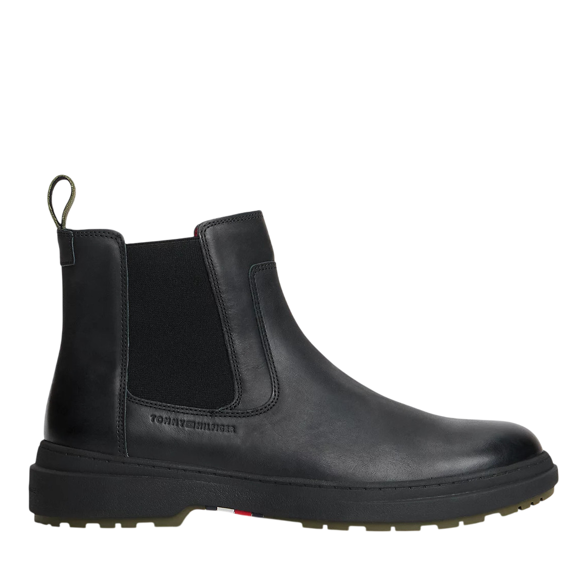 Men's Black HILFIGER OUTDOOR WARM LTH CHELSEA BOOT Tommy Hilfiger FM0FM05958-BDS