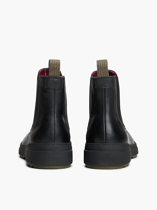 Men's Black HILFIGER OUTDOOR WARM LTH CHELSEA BOOT Tommy Hilfiger FM0FM05958-BDS