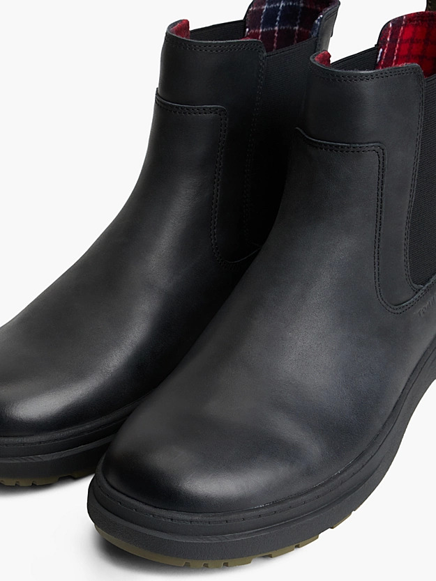 Men's Black HILFIGER OUTDOOR WARM LTH CHELSEA BOOT Tommy Hilfiger FM0FM05958-BDS